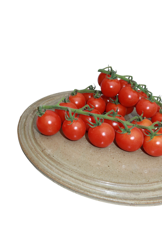 Ribbed Serving Plate – Sand - Set van 4