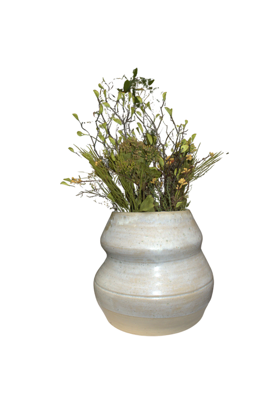 Curved Vase large – Sand